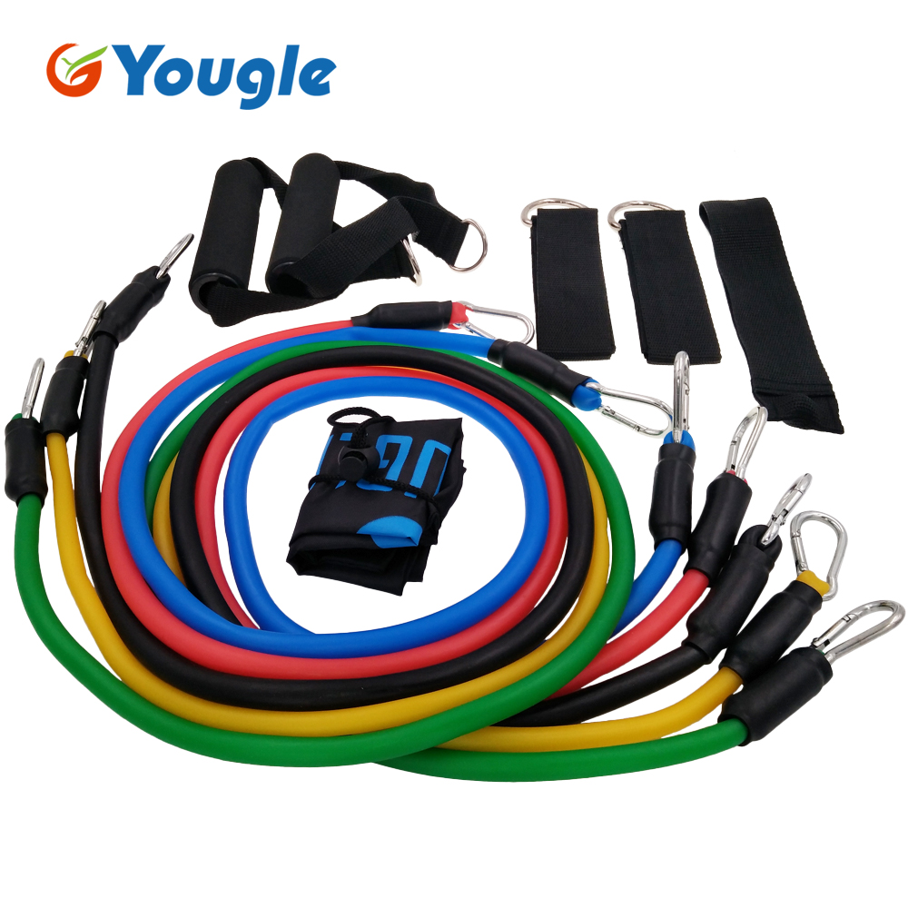 Yoga Fitness Resistance Band - Yougle 11 Stks/set Pull Touw Fitness
