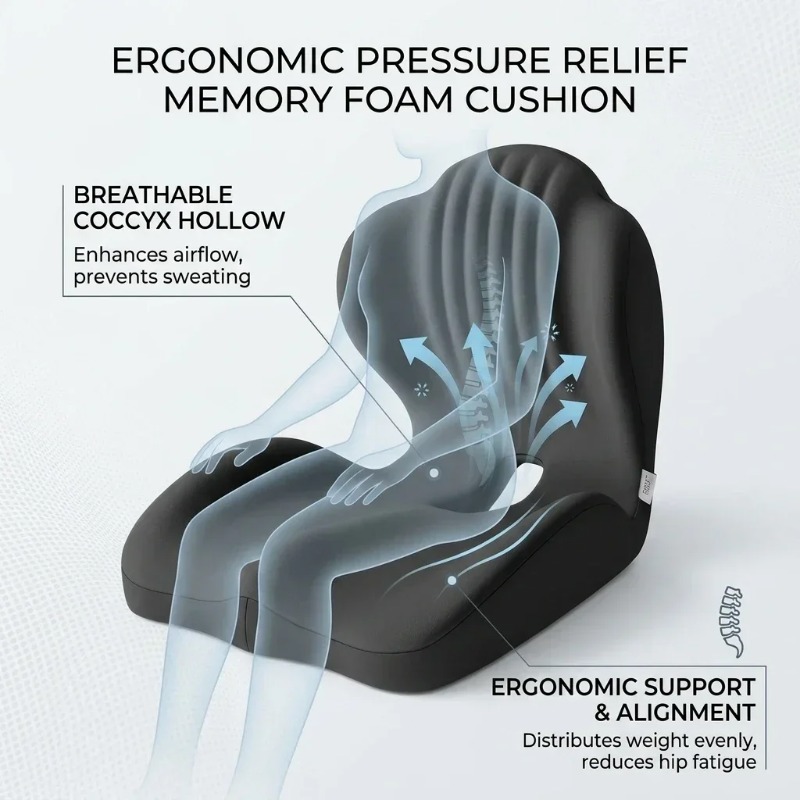 Zitkussen voor het stuitbeen,  - Posture Corrector Back recensie en prijs